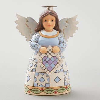 Jim Shore Heartwood Creek Quilt Angel Ornament