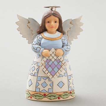 Jim Shore Heartwood Creek Quilt Angel Ornament