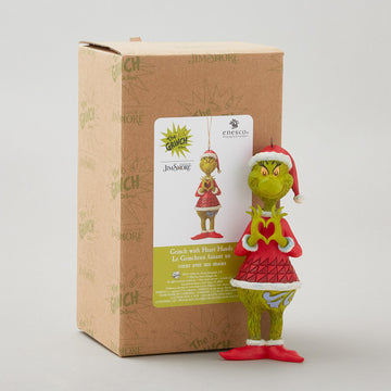 Jim Shore Dr. Seuss Grinch with Heart Hands Ornament
