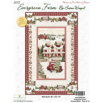 Evergreen Farm Wall Hanging Free Quilt Pattern