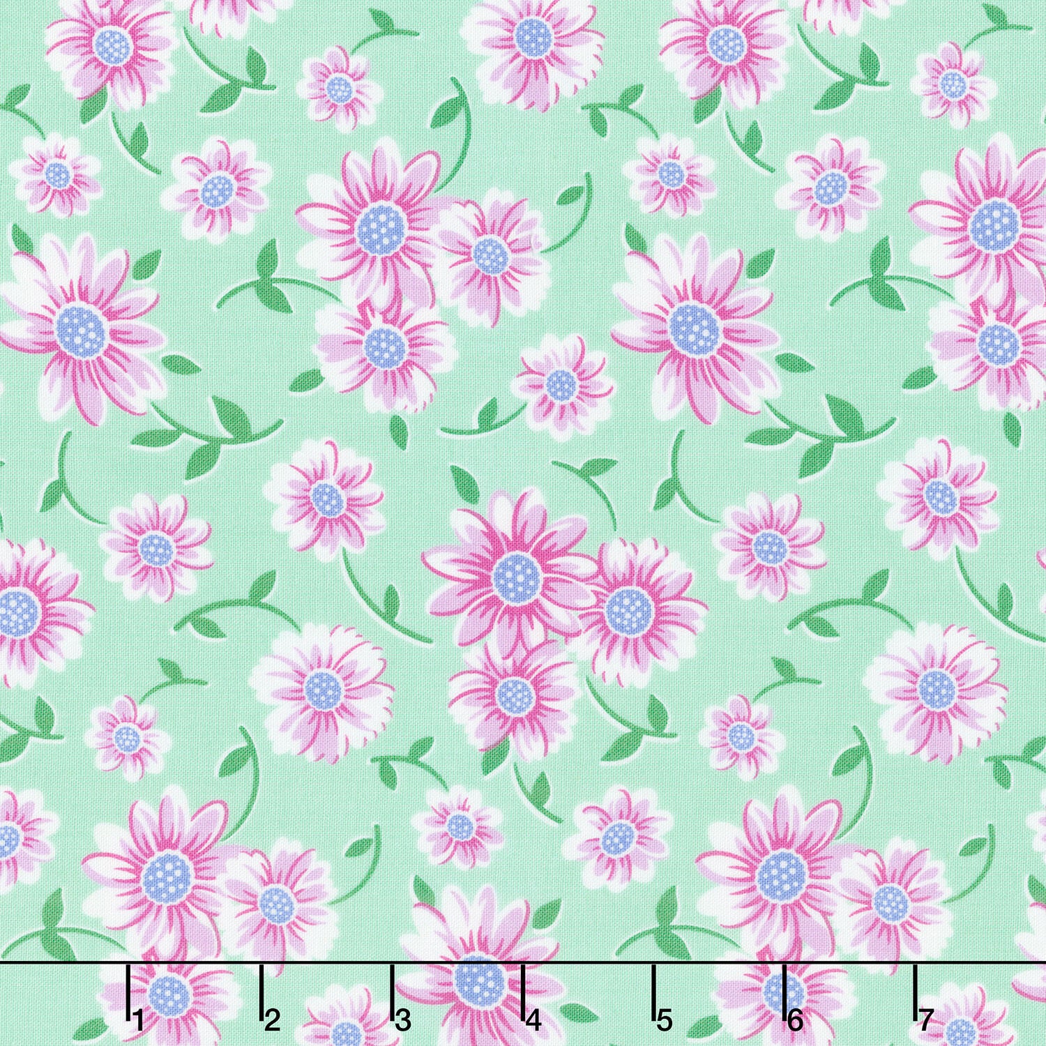 Full Bloom - Daisy Sky Yardage