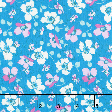 Full Bloom - Grace Blue Yardage