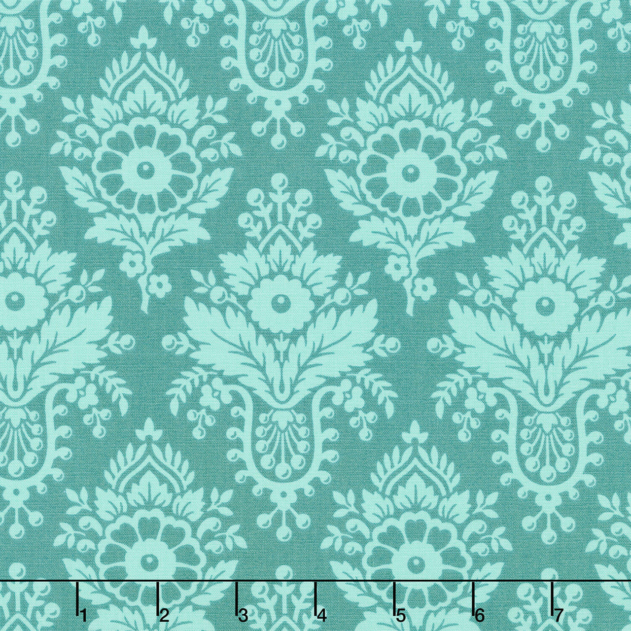 Full Bloom - Lulu Verdigris Yardage