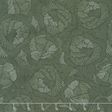 Tranquility - Line Floral Green Yardage