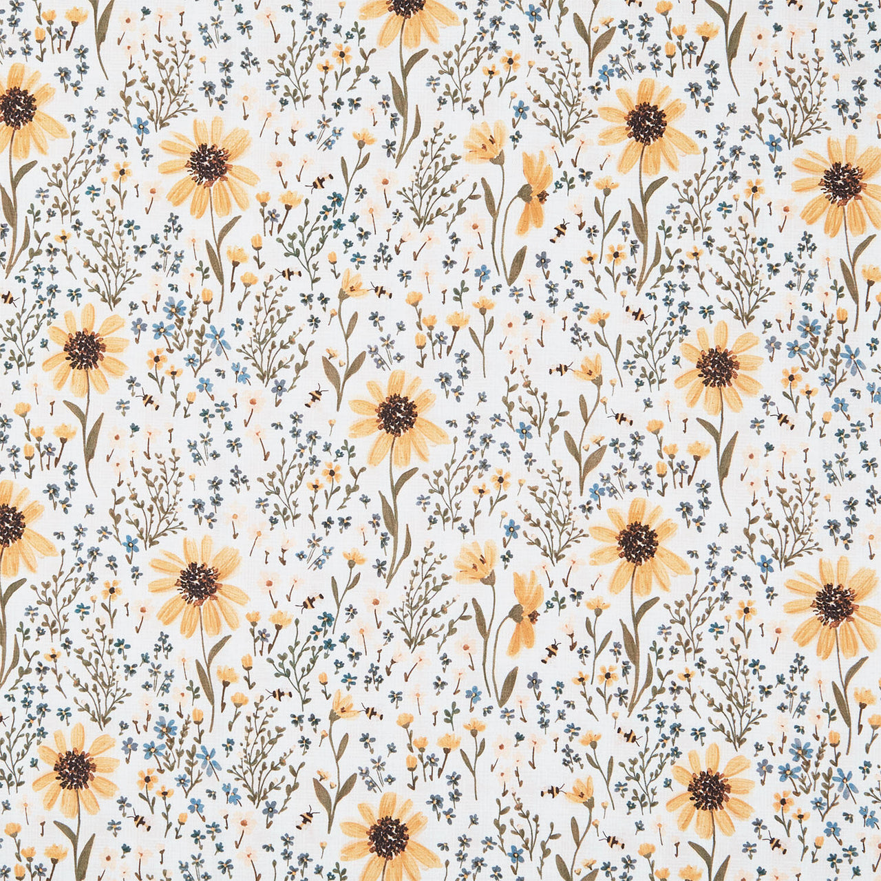 Humblebee - Field Floral Cream Yardage