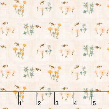 Humblebee - Field Bees Pink Yardage