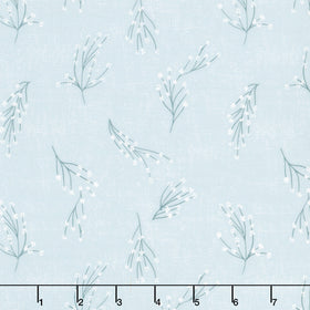 Humblebee - Branches Blue Yardage