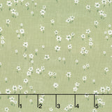Humblebee - Daisies Green Yardage