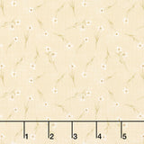 Humblebee - Tossed Floral Yellow Yardage