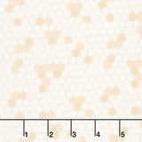 Humblebee - Hexies Yellow Yardage