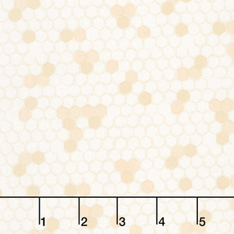 Humblebee - Hexies Yellow Yardage