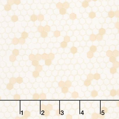 Humblebee - Hexies Yellow Yardage