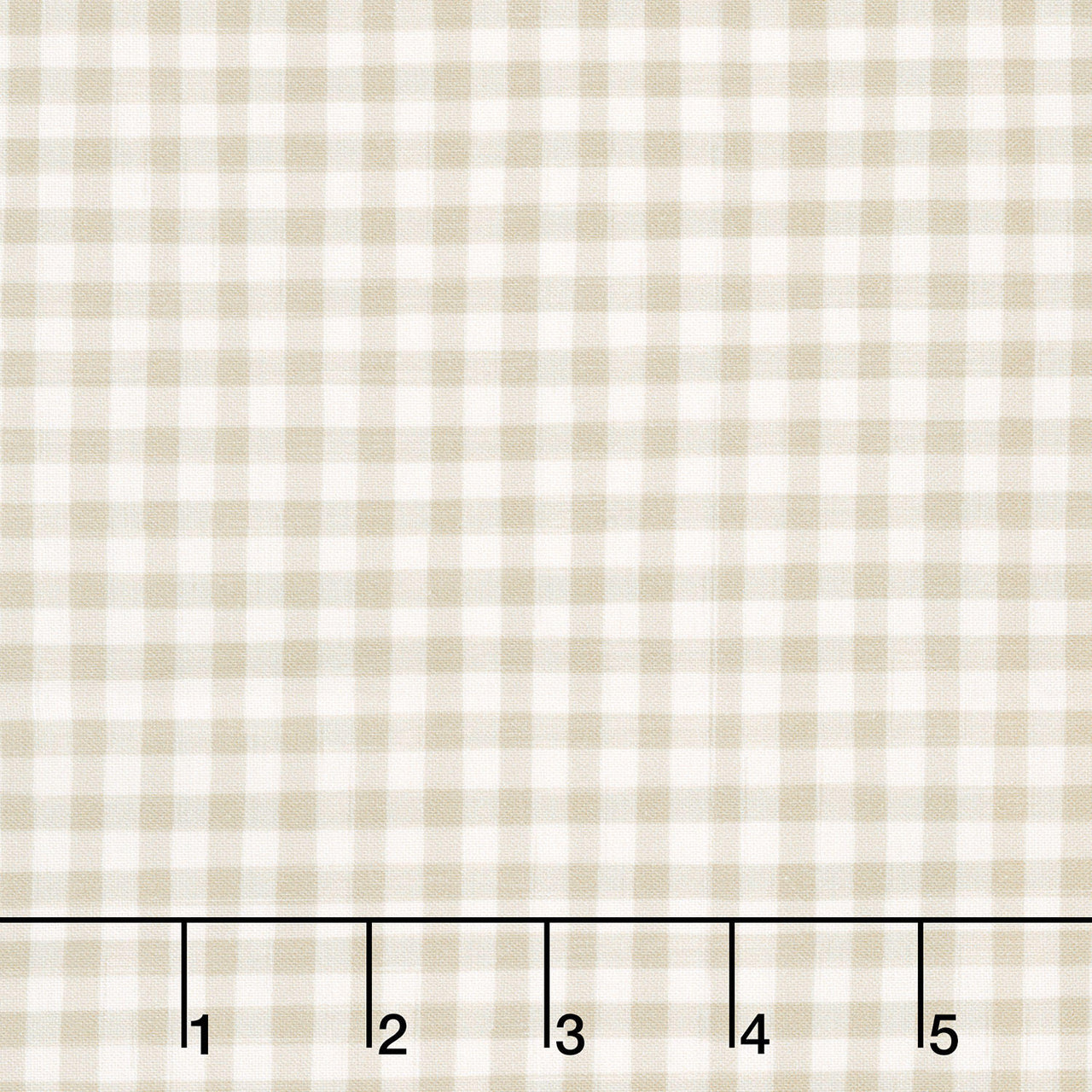 Humblebee - Gingham Taupe Yardage