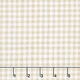Humblebee - Gingham Taupe Yardage
