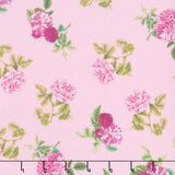 Rosa - Tossed Blooms Pink Yardage