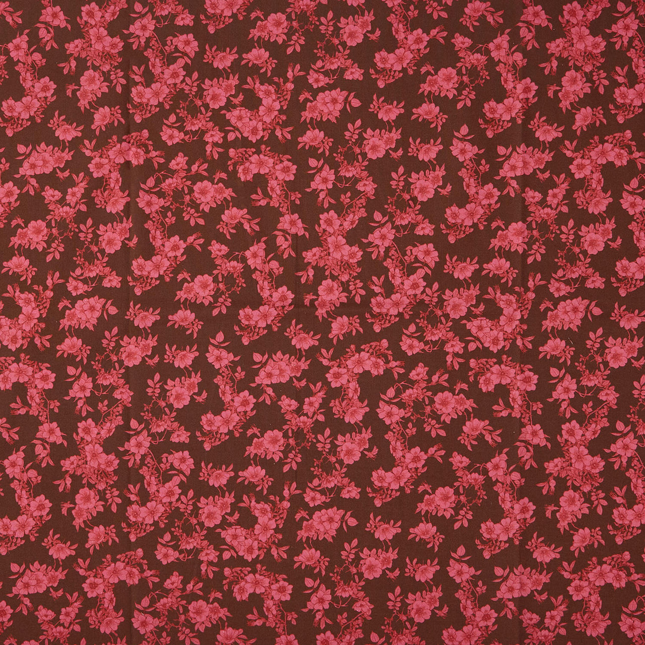 Rosa - Tonal Floral Red Yardage