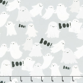 Sweet Treats - Ghosts Gray Yardage