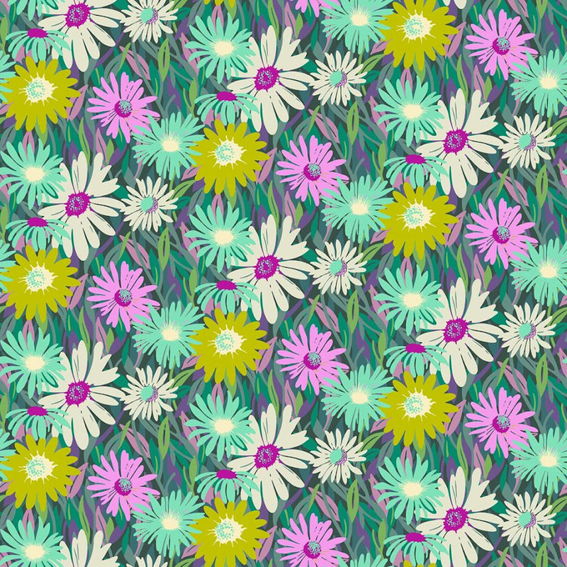 Daisy Crush - Unchained Midnight Yardage