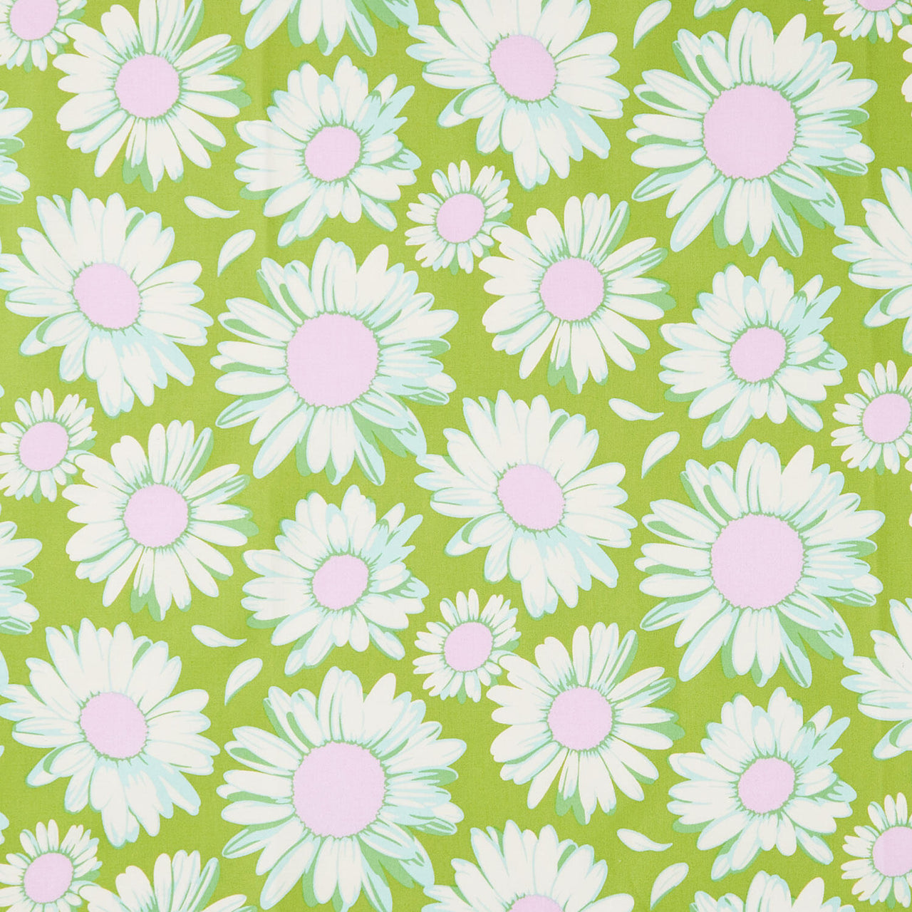 Daisy Crush - Sunshine Daisies Olive Yardage