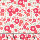 Floral Romance - Rosa Red Yardage