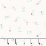 Floral Romance - Speedwell White Yardage