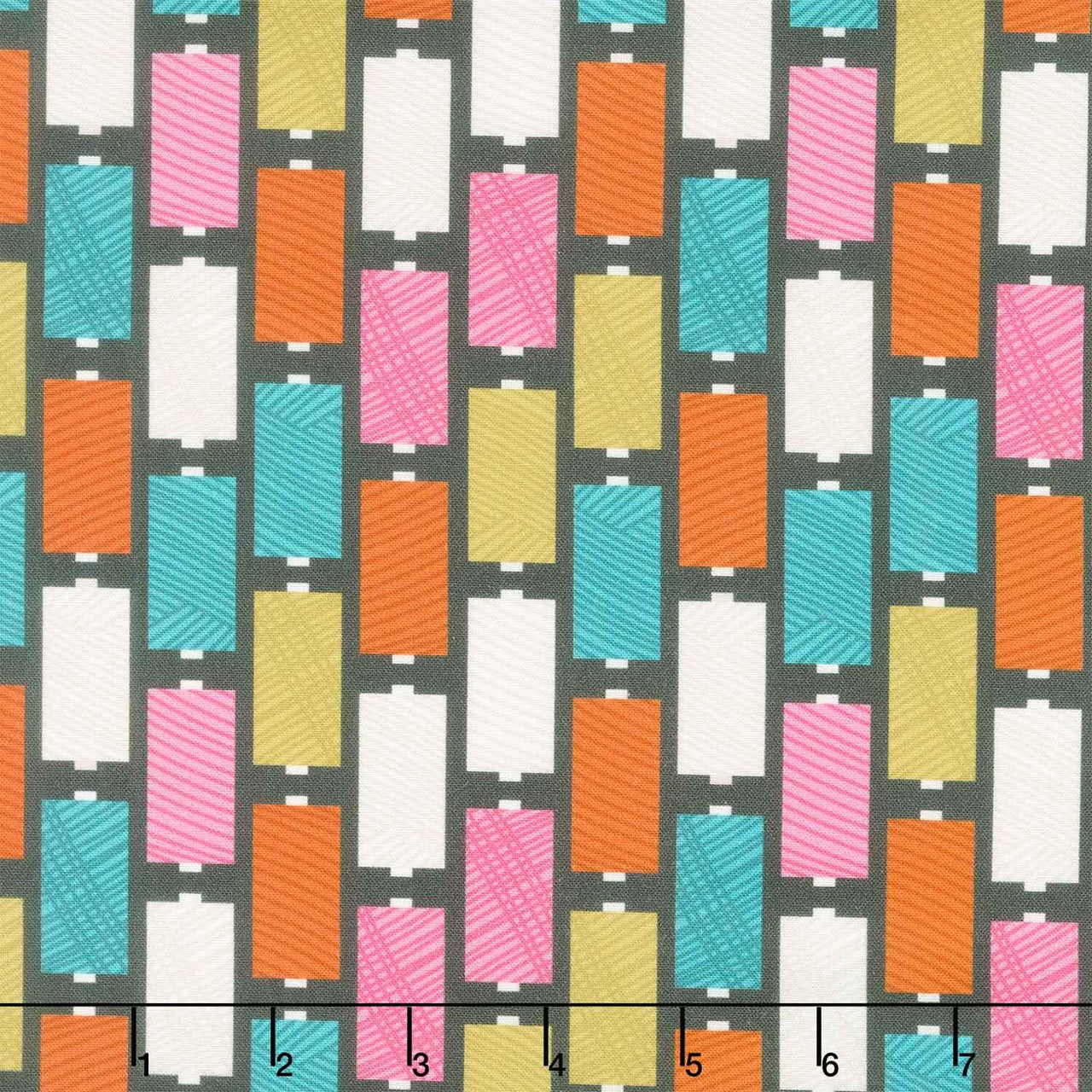 Bits and Bobs - Spools Black Yardage