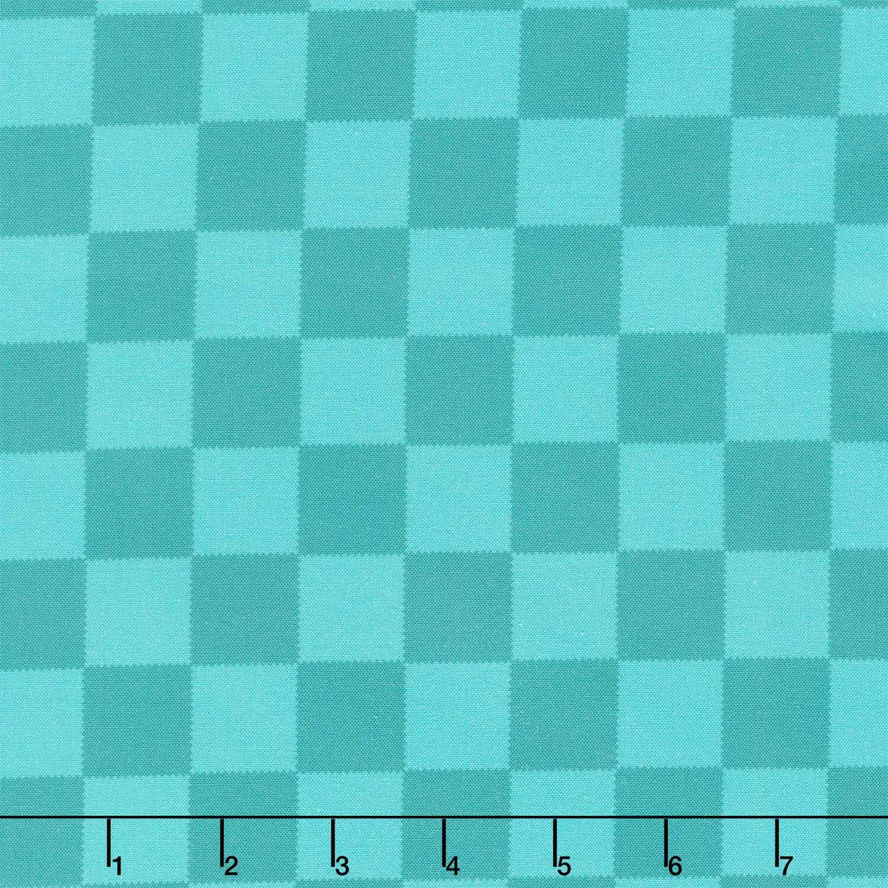 Bits and Bobs - Squares Teal Yardage
