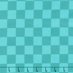 Bits and Bobs - Squares Teal Yardage