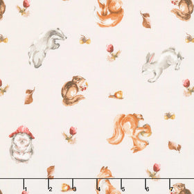 Story Book - Animals Cream Yardage