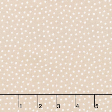 Story Book - Dots Taupe Yardage