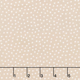 Story Book - Dots Taupe Yardage