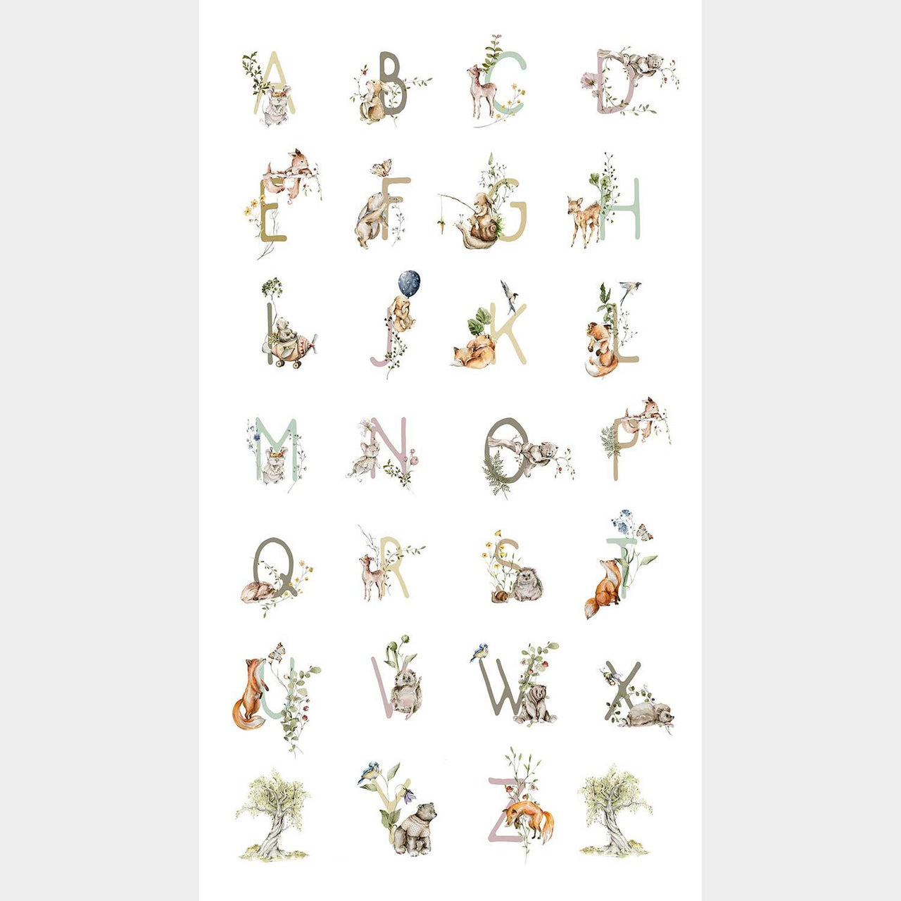 Story Book - Animals Alphabet White Panel