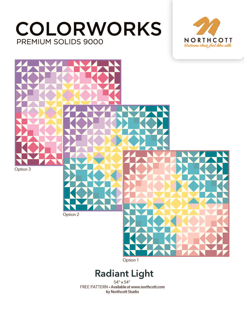 Colorworks - Radiant Light Free Quilt Pattern by Deborah Edwards