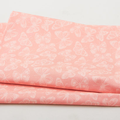Whispering Garden Favorites - Butterfly Tonal Pink 2 Yard Cut