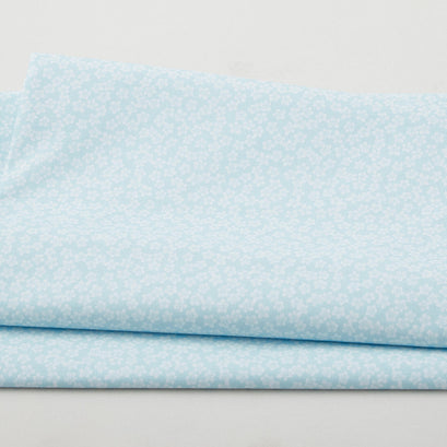 Cottage Charm Favorites - Simple Flowers Light Blue 2 Yard Cut