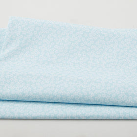 Cottage Charm Favorites - Simple Flowers Light Blue 2 Yard Cut