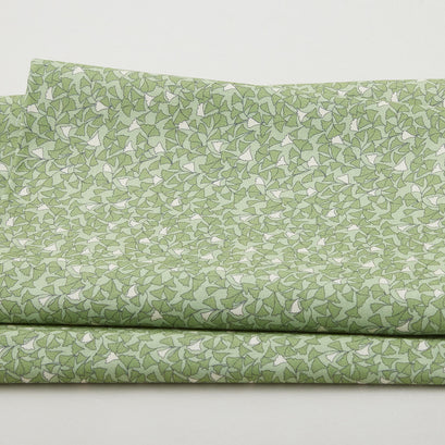 Cottage Charm Favorites - Floral Leaves Green 2 Yard Cut