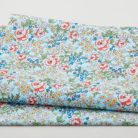 Cottage Charm Favorites - Cottage Floral Blue 2 Yard Cut