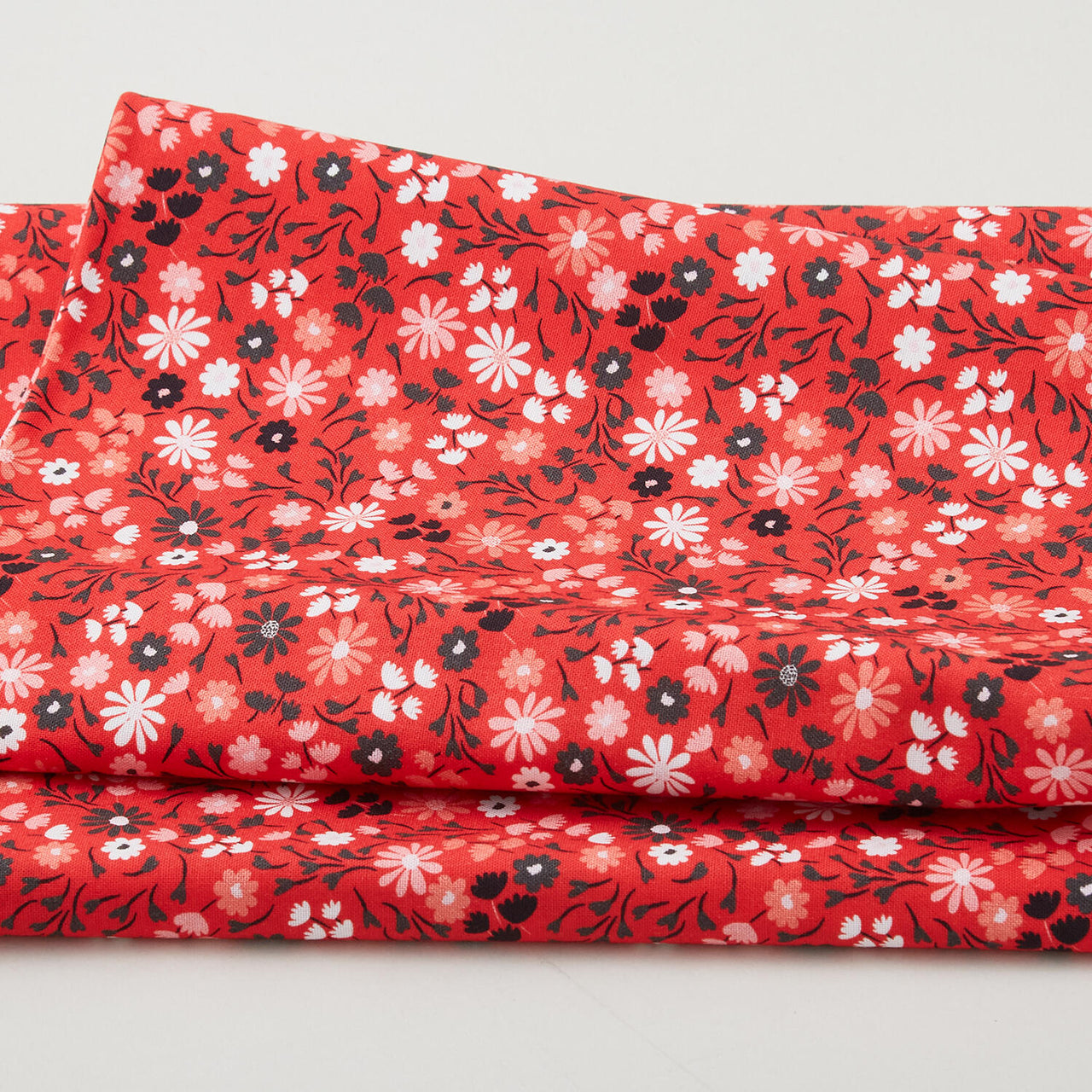 Garden of Love Favorites - Ditsy Floral Red 2 Yard Cut