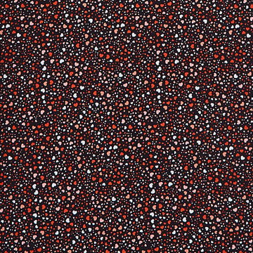 Garden of Love Favorites - Tiny Hearts Black 2 Yard Cut