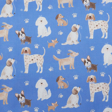 Sit Stay Love Favorites - Patient Pups Blue 2 Yard Cut