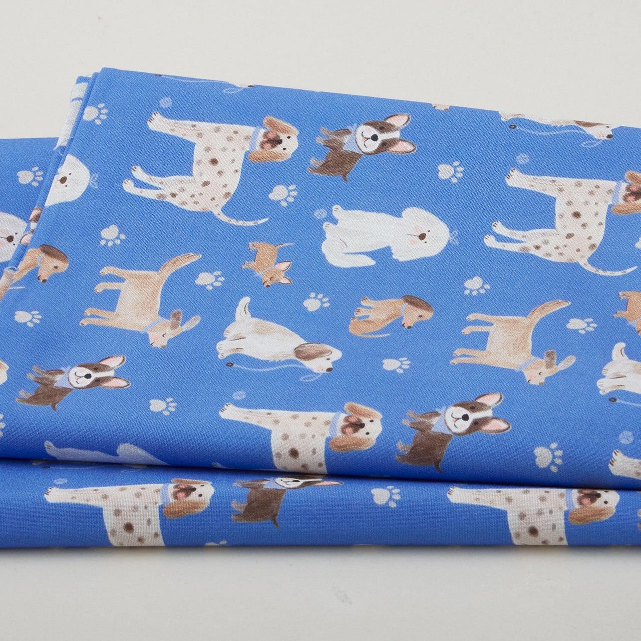 Sit Stay Love Favorites - Patient Pups Blue 2 Yard Cut