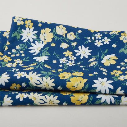 Meadow Breeze Favorites - Allover Floral Navy 2 Yard Cut