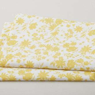 Meadow Breeze Favorites - Yellow Floral White 2 Yard Cut