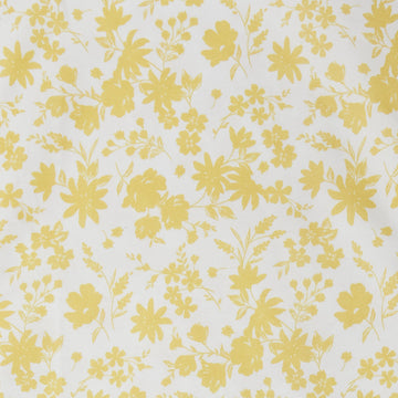 Meadow Breeze Favorites - Yellow Floral White 2 Yard Cut