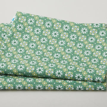 Meadow Breeze Favorites - Flower Stripe Green 2 Yard Cut