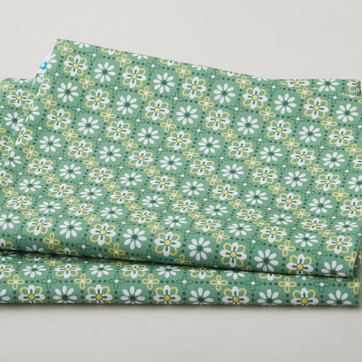 Meadow Breeze Favorites - Flower Stripe Green 2 Yard Cut