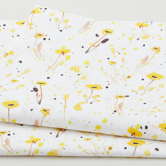Beez & Honey Favorites - Floral Sprigs White 2 Yard Cut