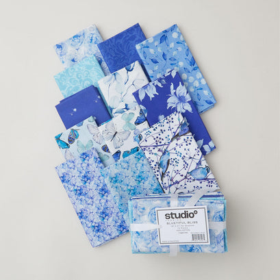 Bluetiful Bliss Favorites Fat Quarter Bundle - 12 Pc