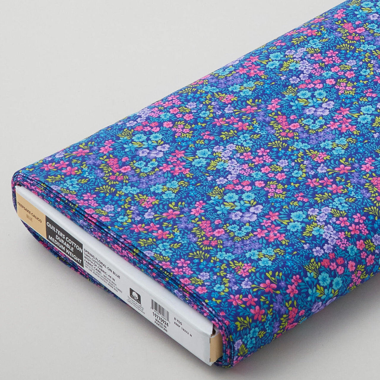 Keepsake Calico - Flower Garden Blue/Pink 8 Yard Bolt